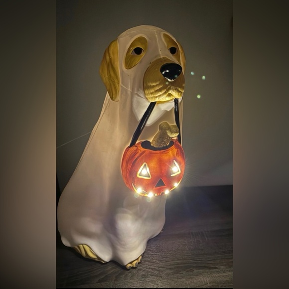 COPY - Golden Retriever Halloween Dog Blow Mold Ghost LED Lit 2024 Home Depot 2… - Picture 2 of 3